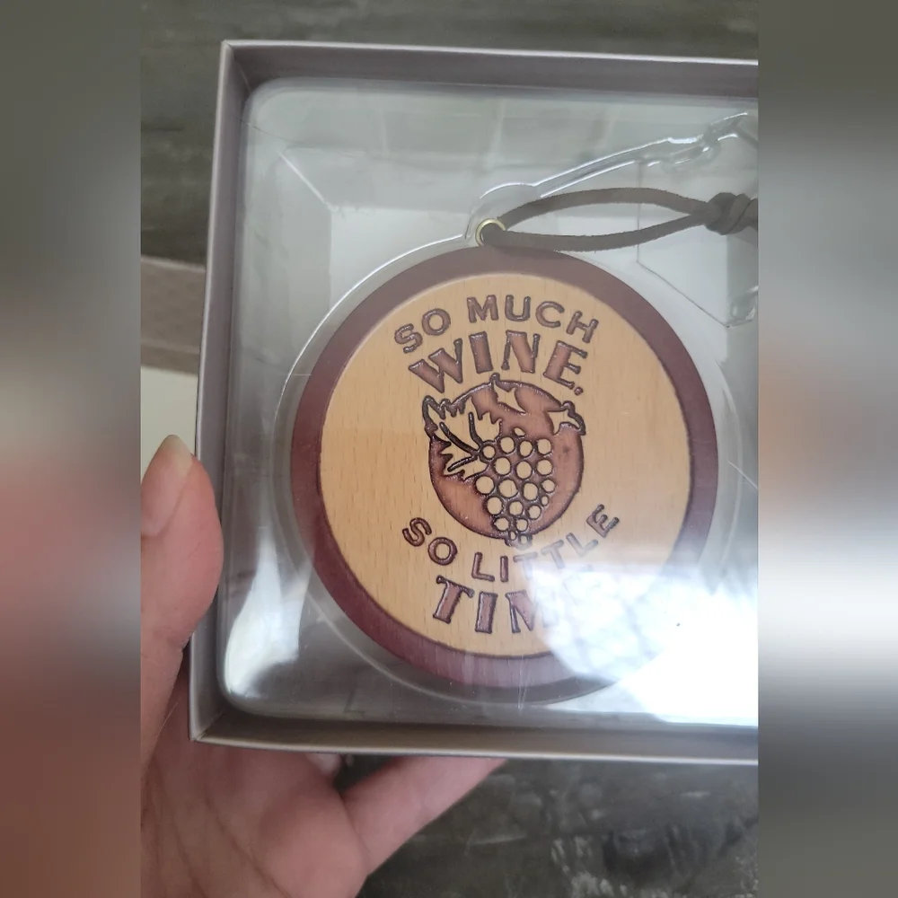 Hallmark Signature Ornament - Cheers - So Much Wine So Little Time